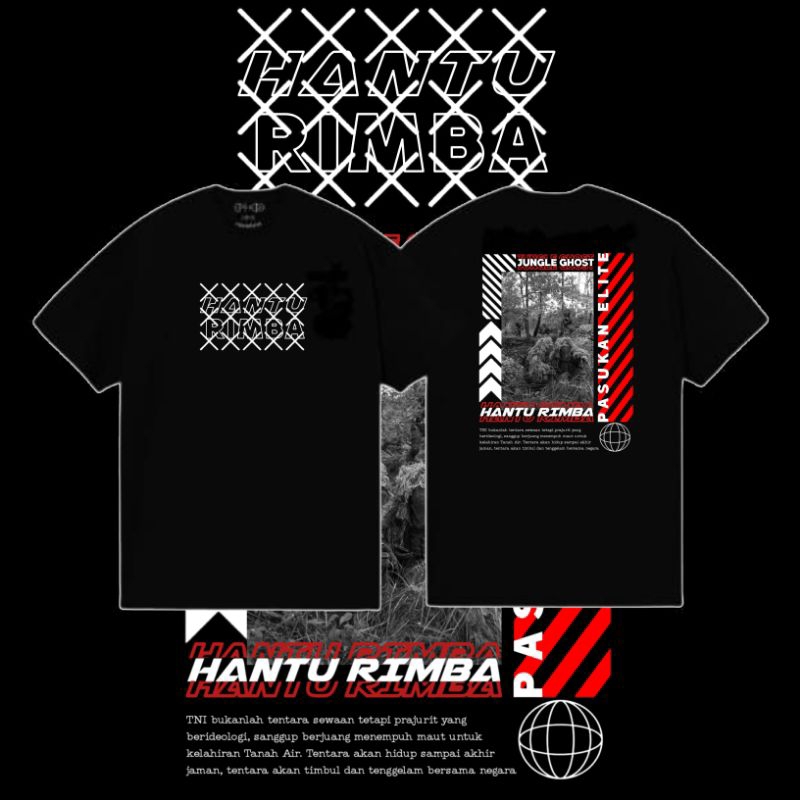 Jual Baju Kaos Tactical Hantu Rimba Streetwear | Shopee Indonesia