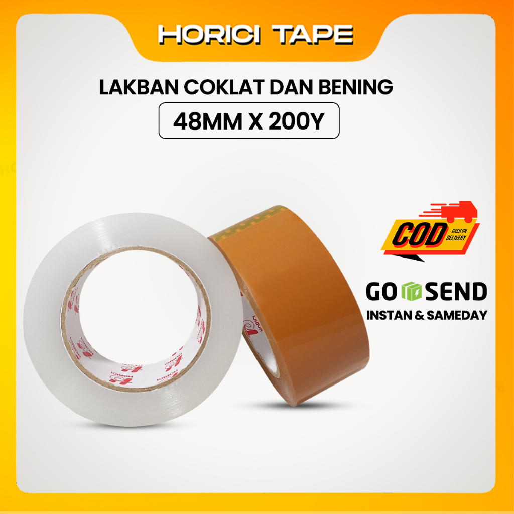 Jual Merek Horici Lakban Bening Dan Coklat Mm X Y Horici Tape Termurah Best Seller