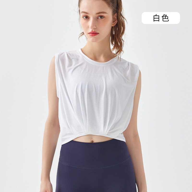 Jual A1o Jacquard fitness vest women's spring/summer sleeveless