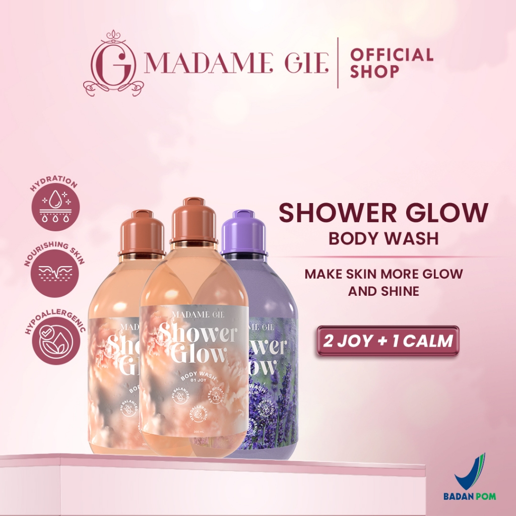 Jual [BUNDLE 3 PCS] Madame Gie Shower Glow - Hypoallergenic Sabun Mandi ...