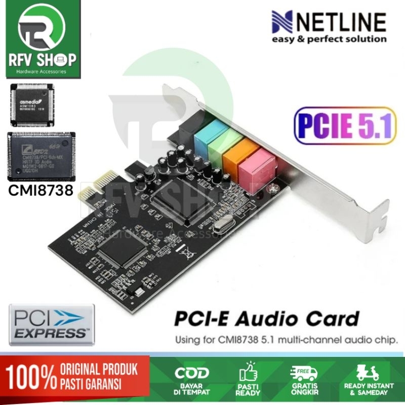 Jual PCIE X1 AUDIO INTERNAL SOUNDCARD 5.1 CH CMI 8738 PCI-E EXPRESS ...