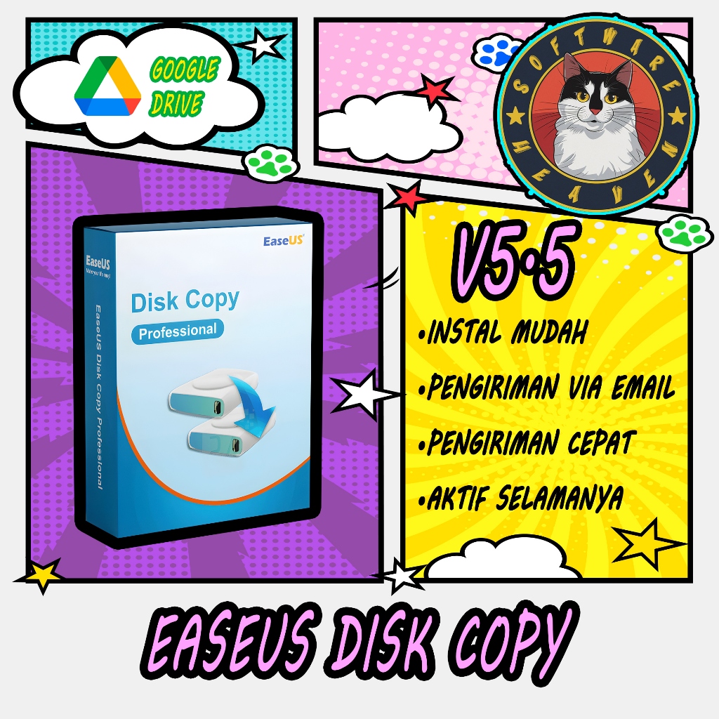 Jual EaseUS Disk Copy Technician 5.5 Build 20230614 Full Version