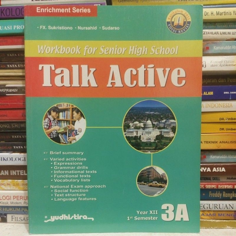 Jual Pendalaman buku teks Talk active 3A Kelas 12 SMA direvisi | Shopee ...