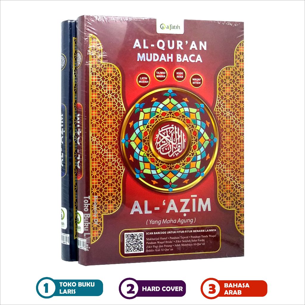 Jual Al-Quran Al-Azim A4 HC Rasm Utsmani Tajwid Warna Terjemah Per Ayat ...