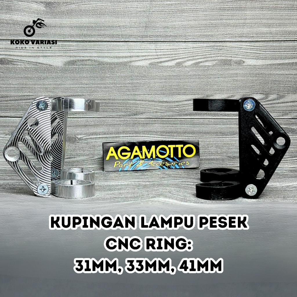 Jual Kupingan Lampu Ring Cnc As Mm Braket Lampu Pesek Cb Gl Tiger Megapro Bracket Ninja