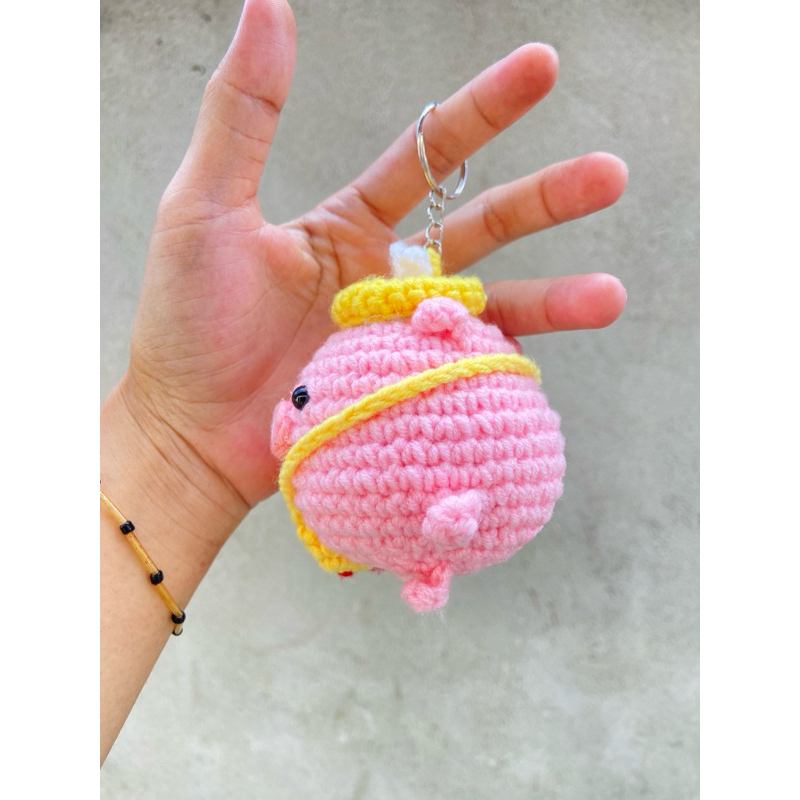 Jual Gantungan Kunci Tas Babi/Piggy | Amigurumi Keychain Pig/Crochet ...