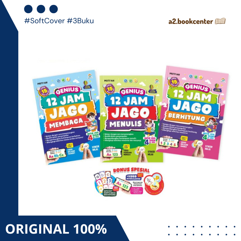Jual [ABC] READY - Genius 12 Jam Jago Calistung Membaca Menulis ...