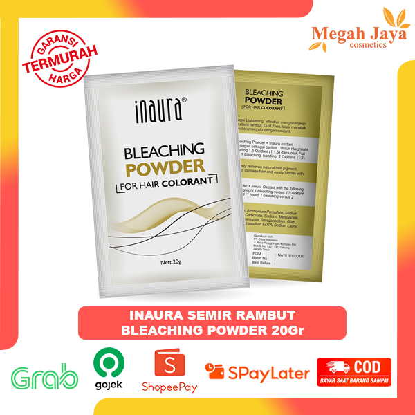 Jual 1PC INAURA BLEACHING POWDER 20Gr @MJ | Shopee Indonesia