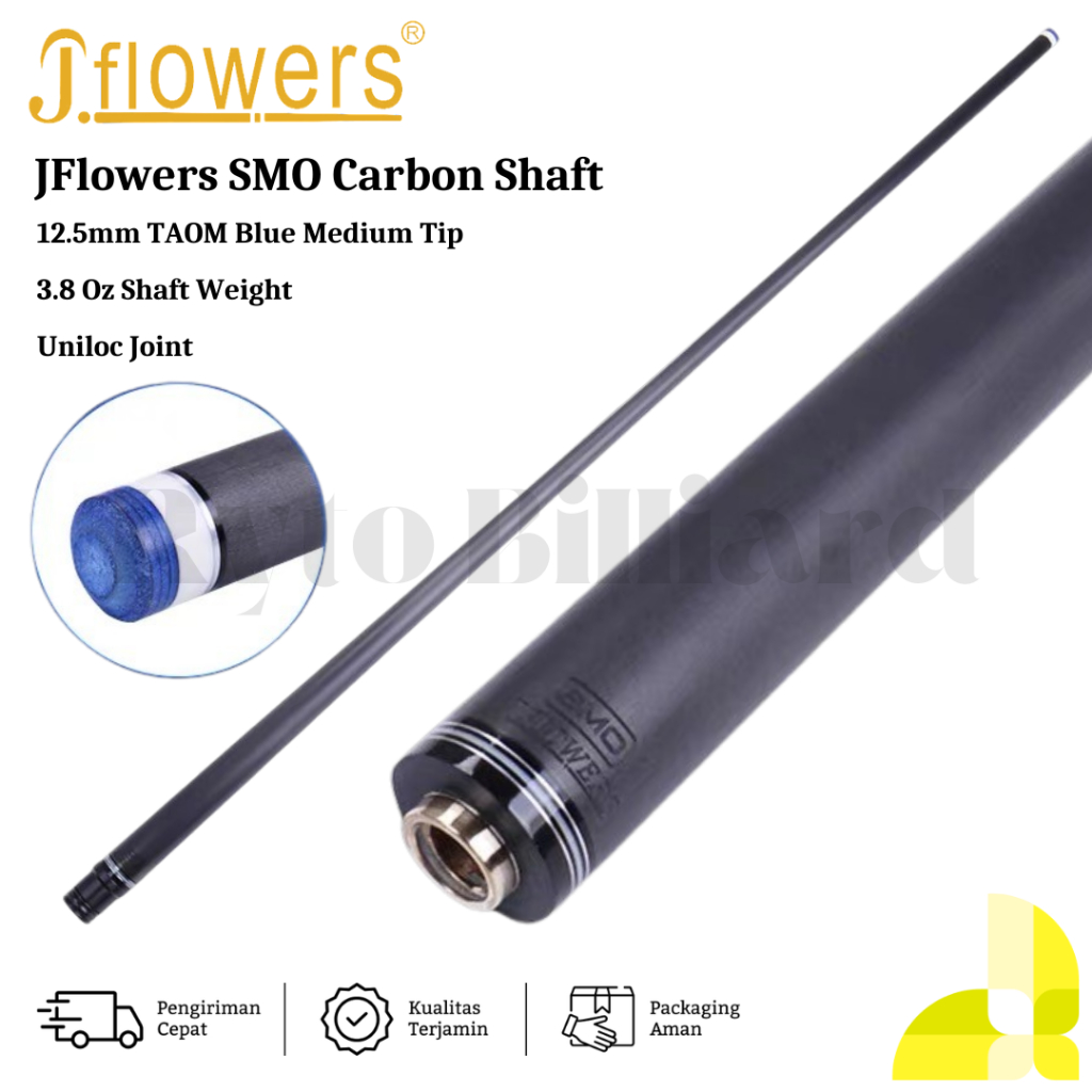 ビリヤード 2025最新JFLOWERS SMOカーボンシャフト3/8 10山