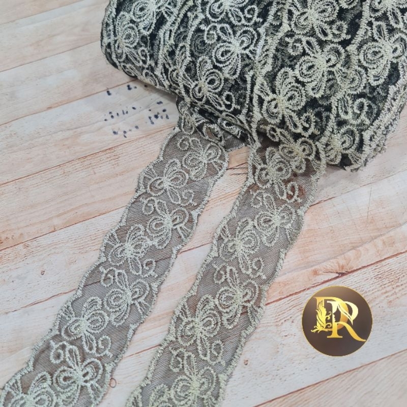Jual renda tile,renda air,renda tile motif gradasi,panjang 15yard ...