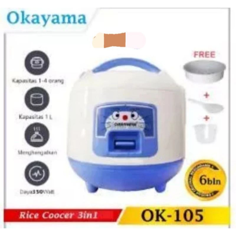 Jual magic com 1 liter OKAYAMA OK 105 rice cooker 3in1 memasak ...