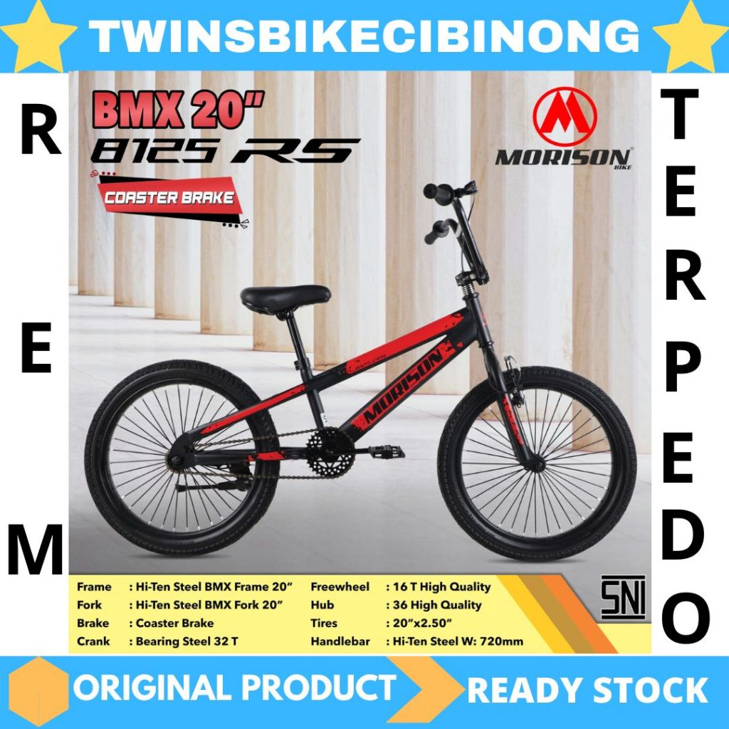 Jual Sepeda 20 Bmx Morison 8125 RS REM TERPEDO | Shopee Indonesia