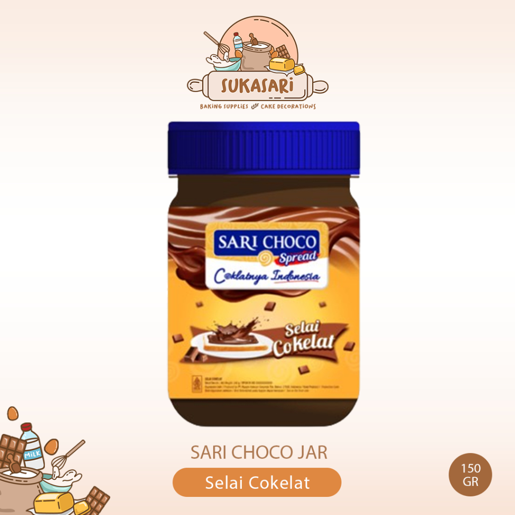 Jual Sari Choco Spread Jar 150gr Selai Cokelat Roti | Shopee Indonesia