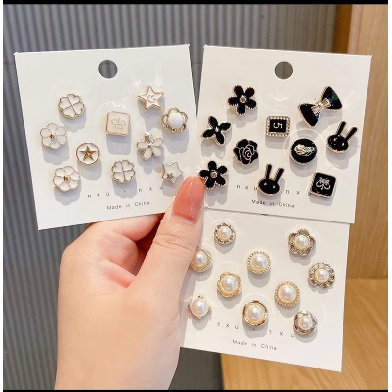 Jual Bross pin fashion 10pcs / Bross mini hijab fashion | Shopee Indonesia