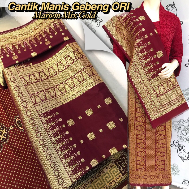 Jual Songket Cantik Manis Gebeng ORI-Asli Tenun Tangan Palembang(Ilham ...