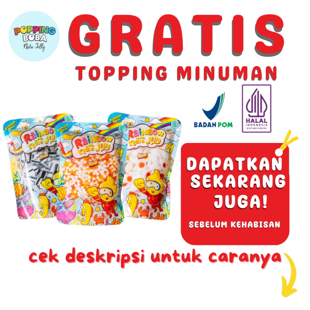 Jual Popping Boba Nata Jelly - Jelly Motif Donat | Untuk Topping ...