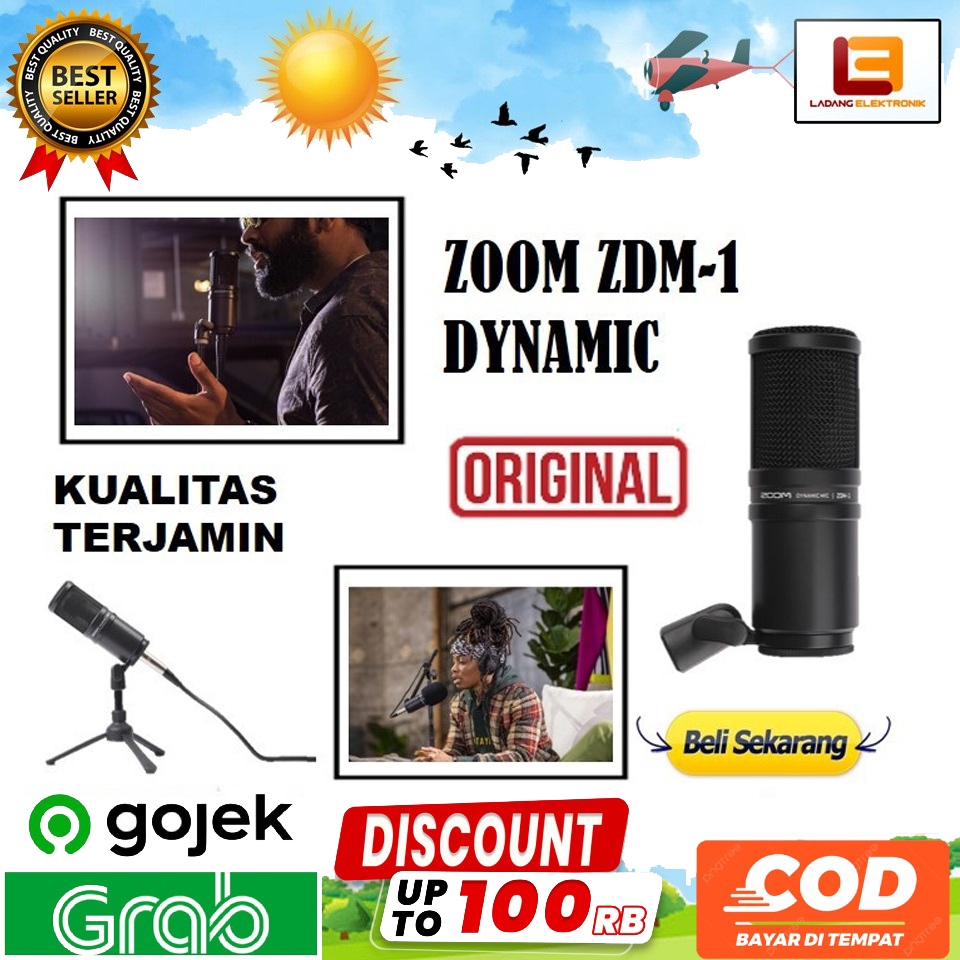 Jual Zoom ZDM1 Dynamic Microphone Shopee Indonesia