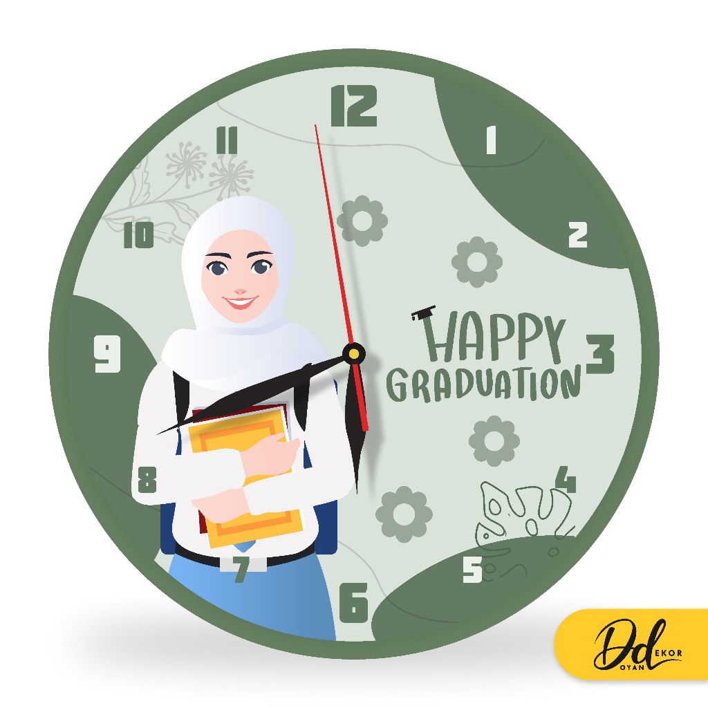 Jual JAM DINDING WISUDA / JAM DINDING GRADUATION / JAM DINDING ...