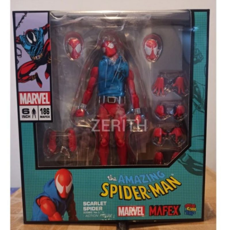 Jual Ready Mafex Marvel Spider-Man Scarlet Spider Comic Version Ver. No ...