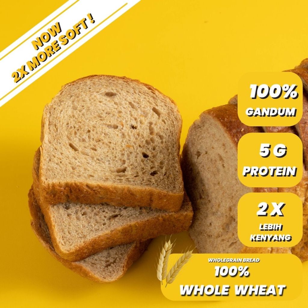 Jual Mighty bread Roti gandum healthy - Whole wheat bread (Tinggi ...