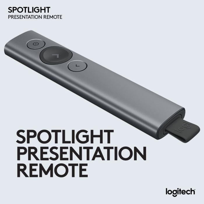 Jual Logitech Spotlight Pointer Presenter Wireless Bluetooth - Slate ...