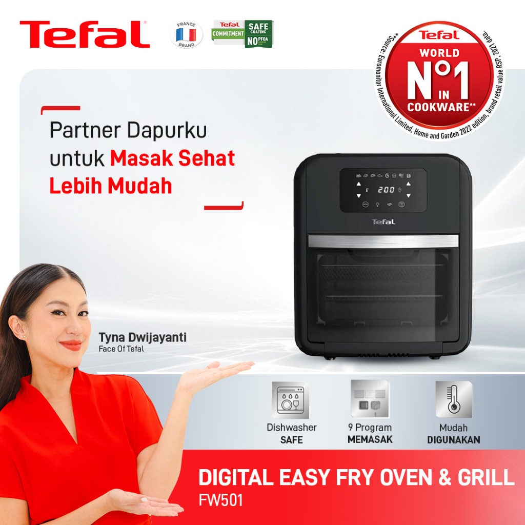 Jual Tefal Digital Easy Fry Oven & Grill FW501 9in1 Air Fryer