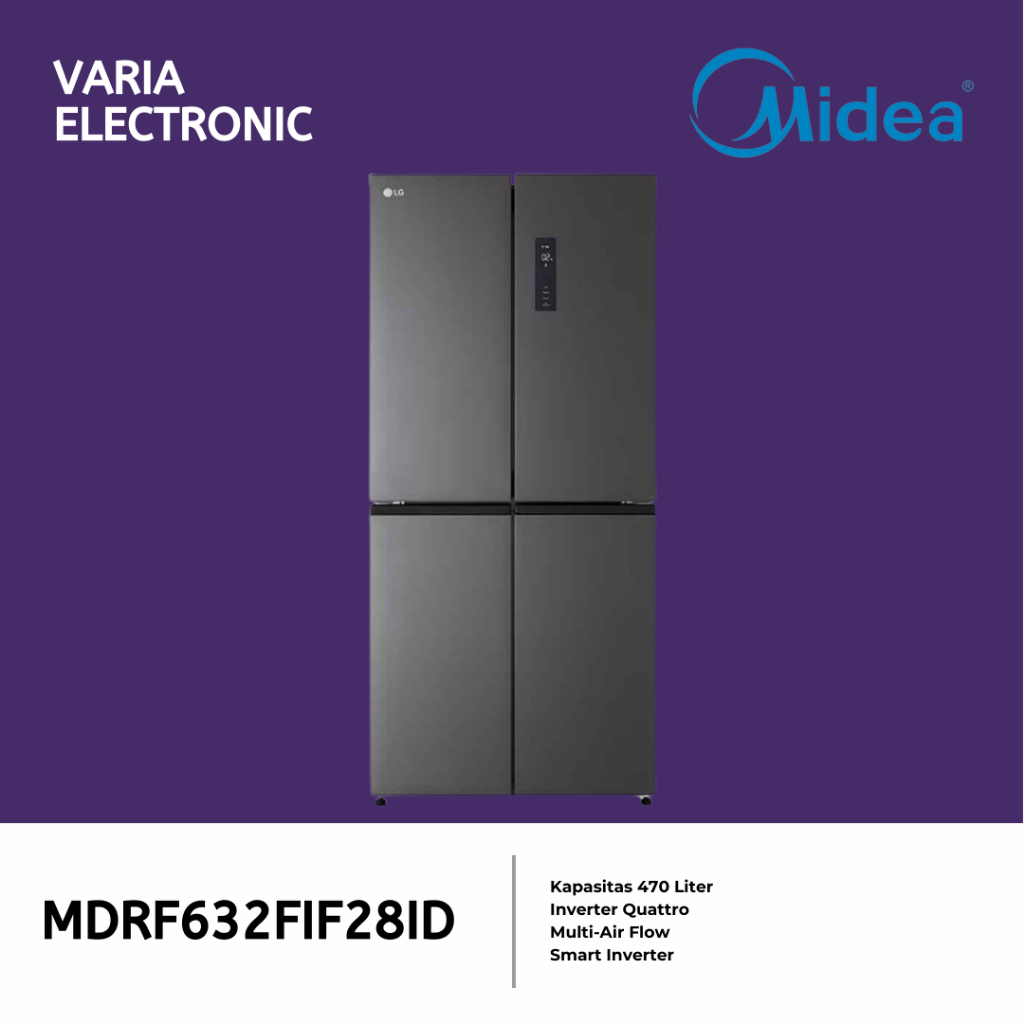 Jual Kulkas Multidoor 4 Pintu MIDEA MDRF632FIF28ID | Shopee Indonesia