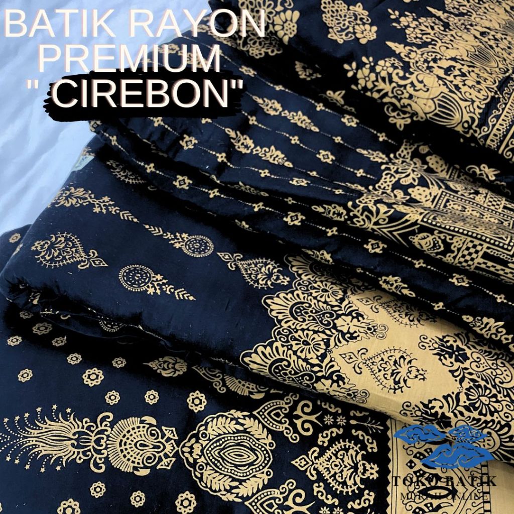 Jual Kain Katun Korea Rayon Silky Viscose Printing Motif Cirebon