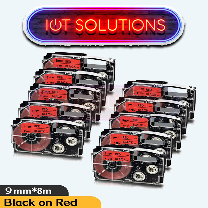 Pristar 4 x compatibel met Casio XR-12WE XR12WE labeltape voor Casio EZ KL-60 KL-70e KL-100 KL-120 KL-130 KL-200 KL-200E KL-300 KL-750 KL-820 etiketteermachine, 12 mm 8 m, zwart op wit