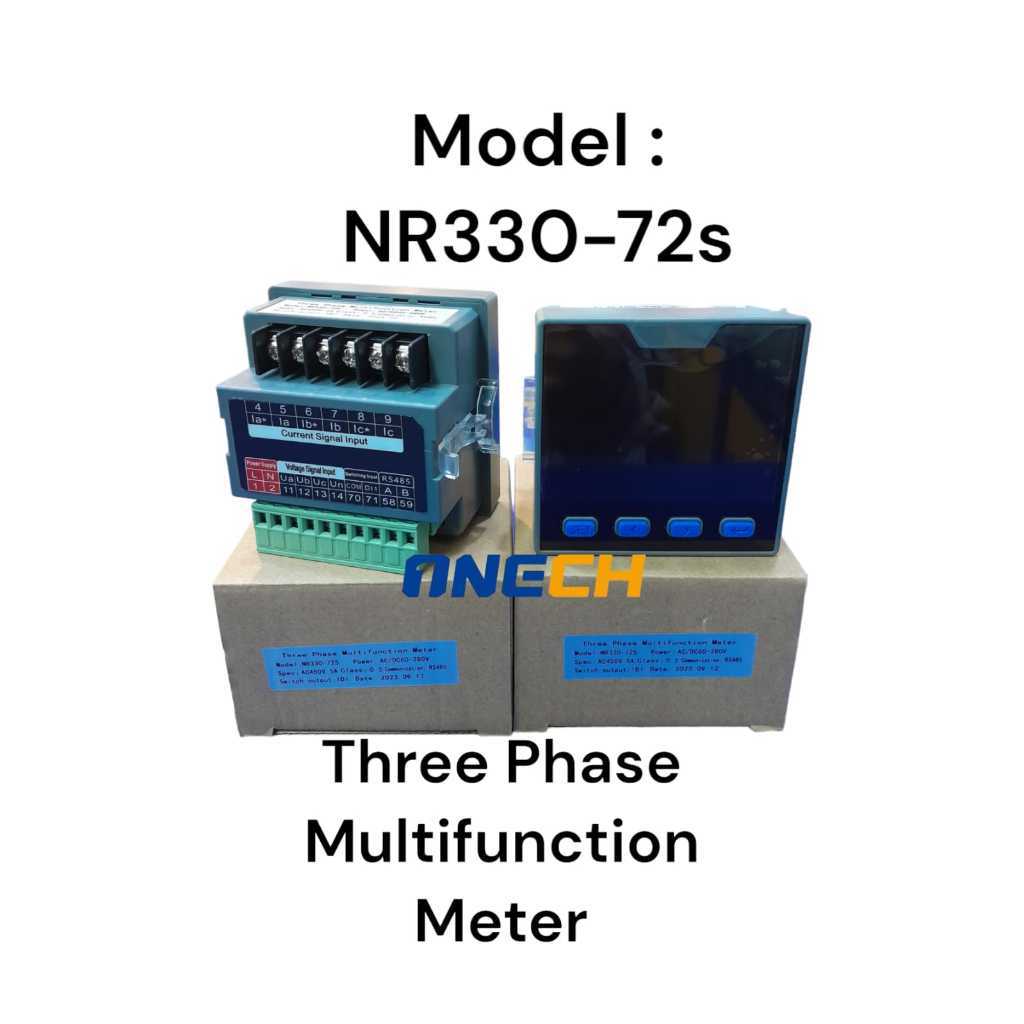 Jual Three Phase Multifunction Meter 3Phase 3 Row / Ampere Meter LED ...