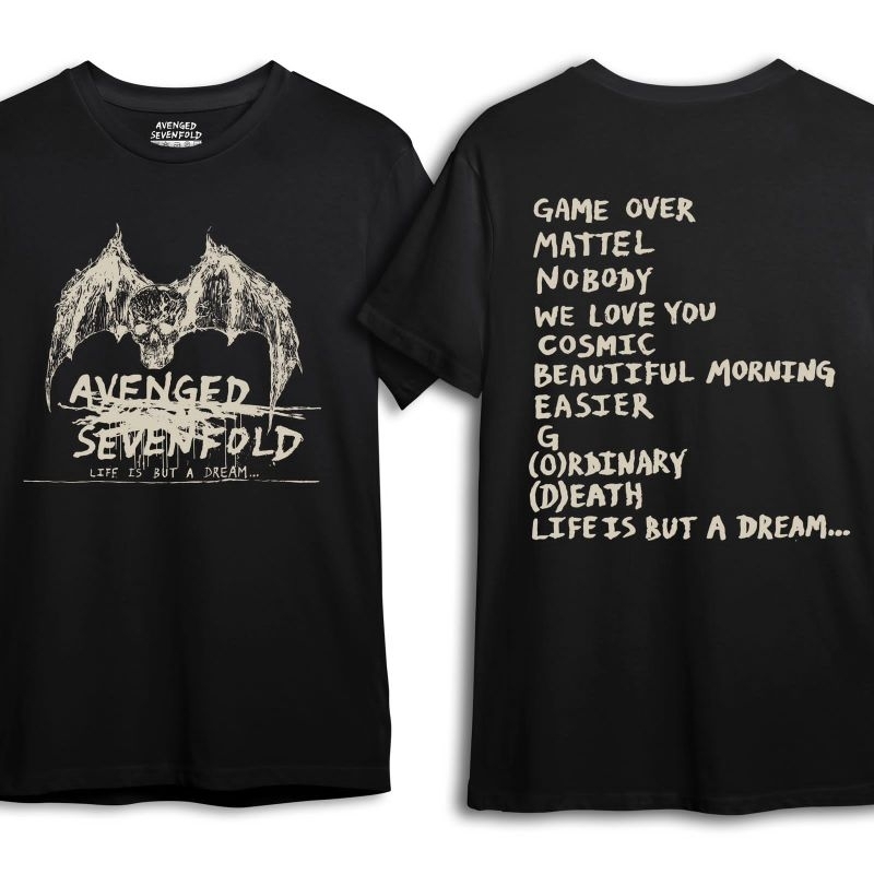 Jual Kaos Band Avenged Sevenfold - LIFE IS BUT A DREAM | Shopee Indonesia