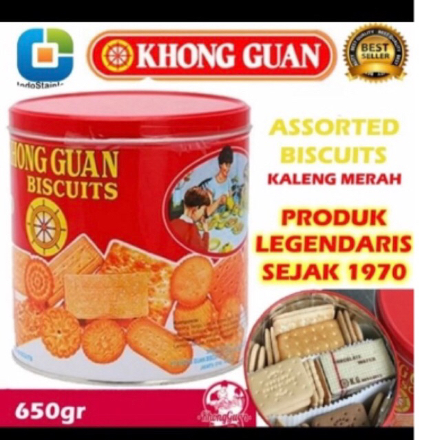 Jual Khong Guan Assorted Kaleng Merah 650gr | Shopee Indonesia
