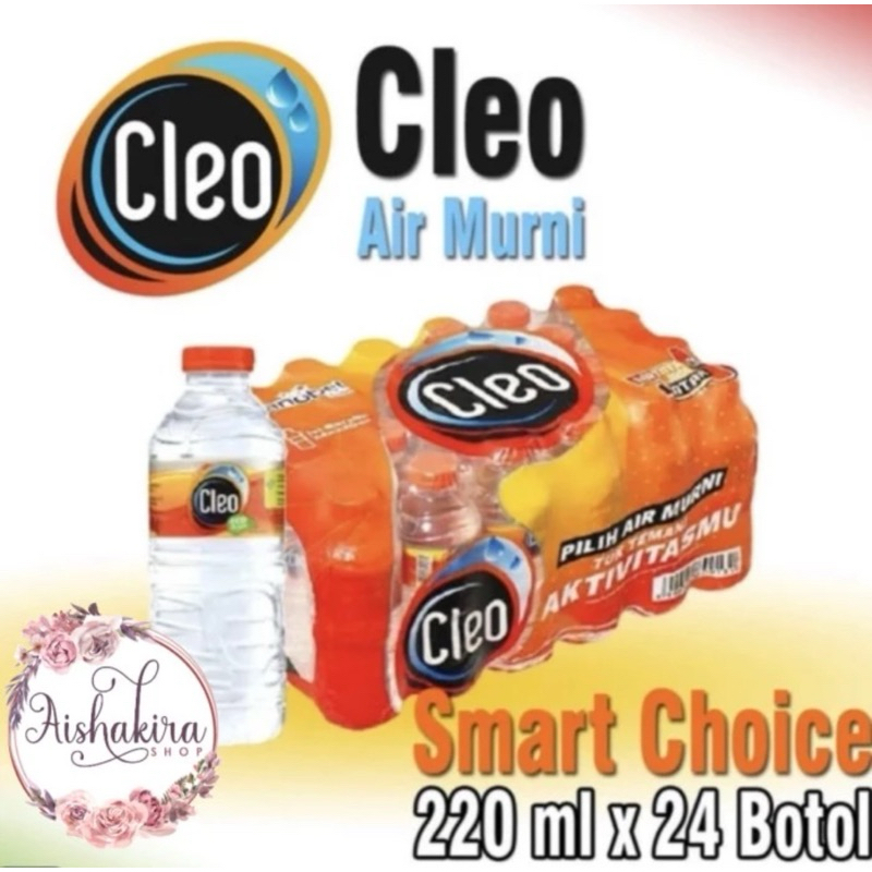 Jual Cleo Smart Air Mineral Botol 220ml Isi 24 Botol Shopee Indonesia 2406