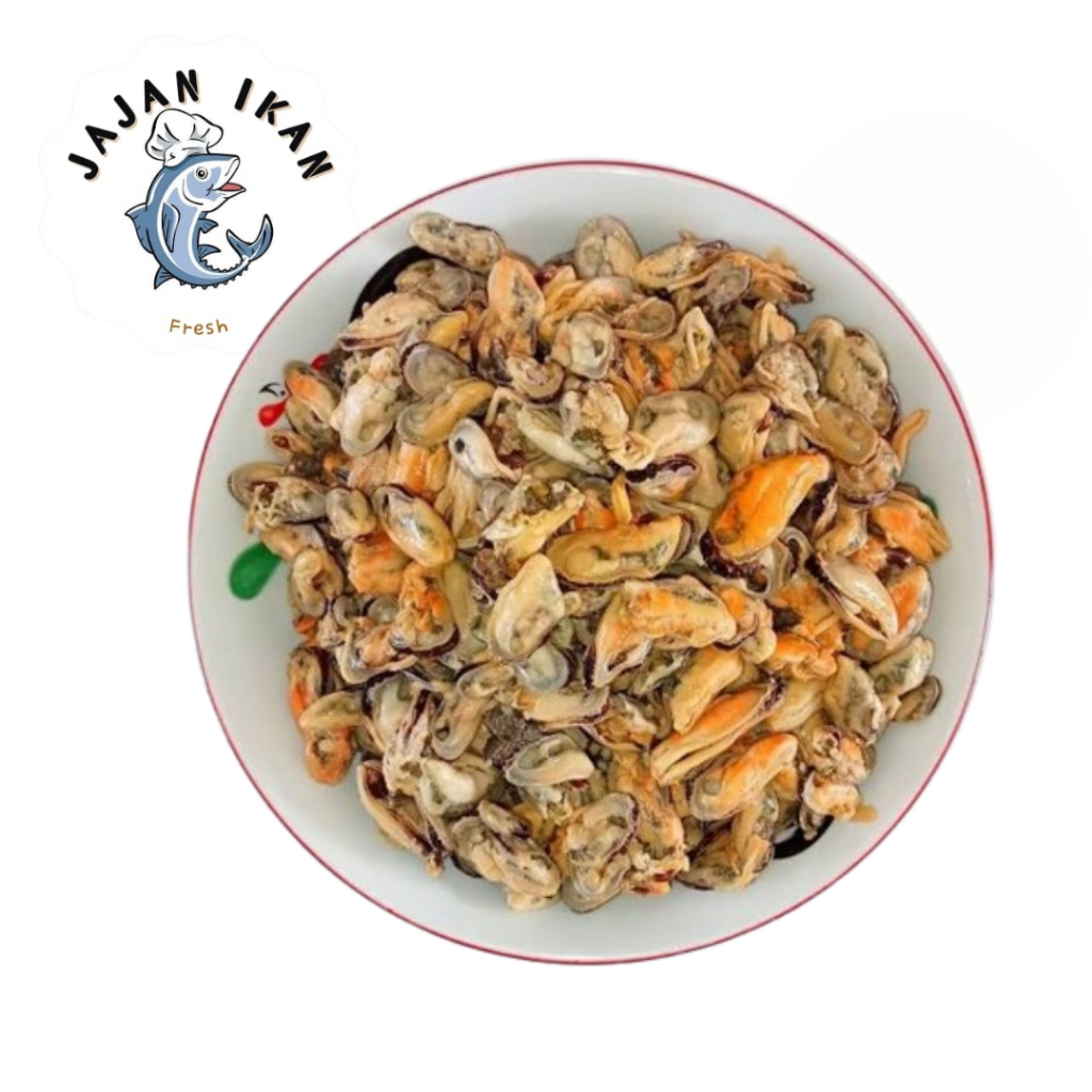 Jual [JAJAN IKAN] Kerang kupas/kerang daging segar 1 KG | Shopee Indonesia