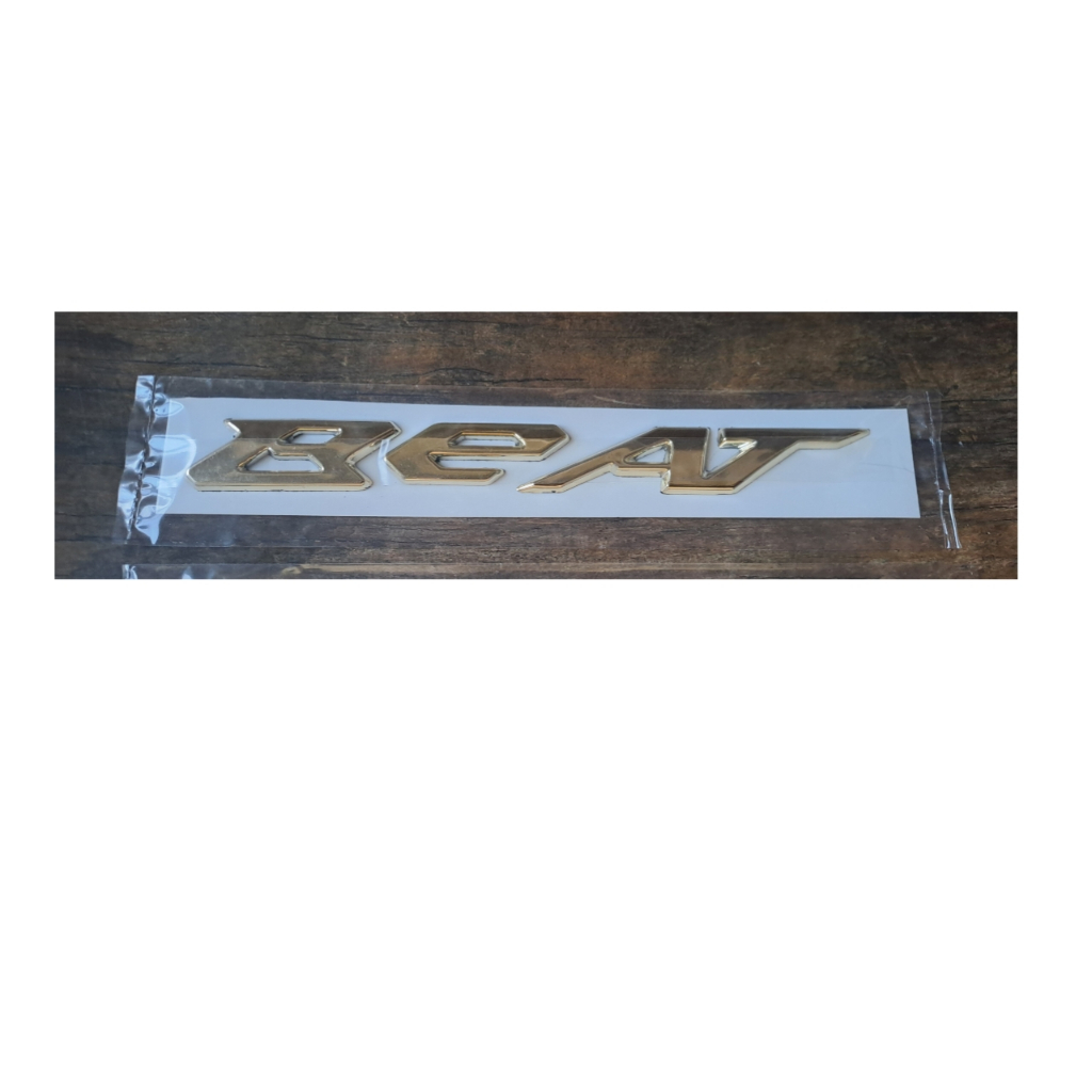 Jual Emblem honda beat chrome Emblem beat sepasang Logo timbul beat ...