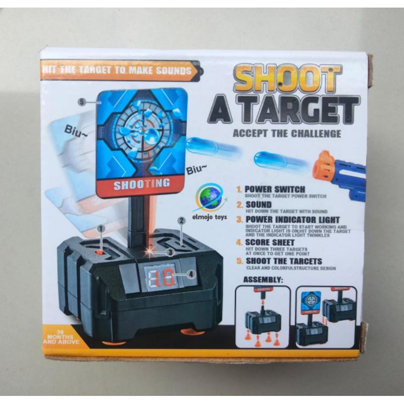 Jual Papan Target Digital Sasaran Tembakan Mainan Gel Blaster Nerf Skor ...