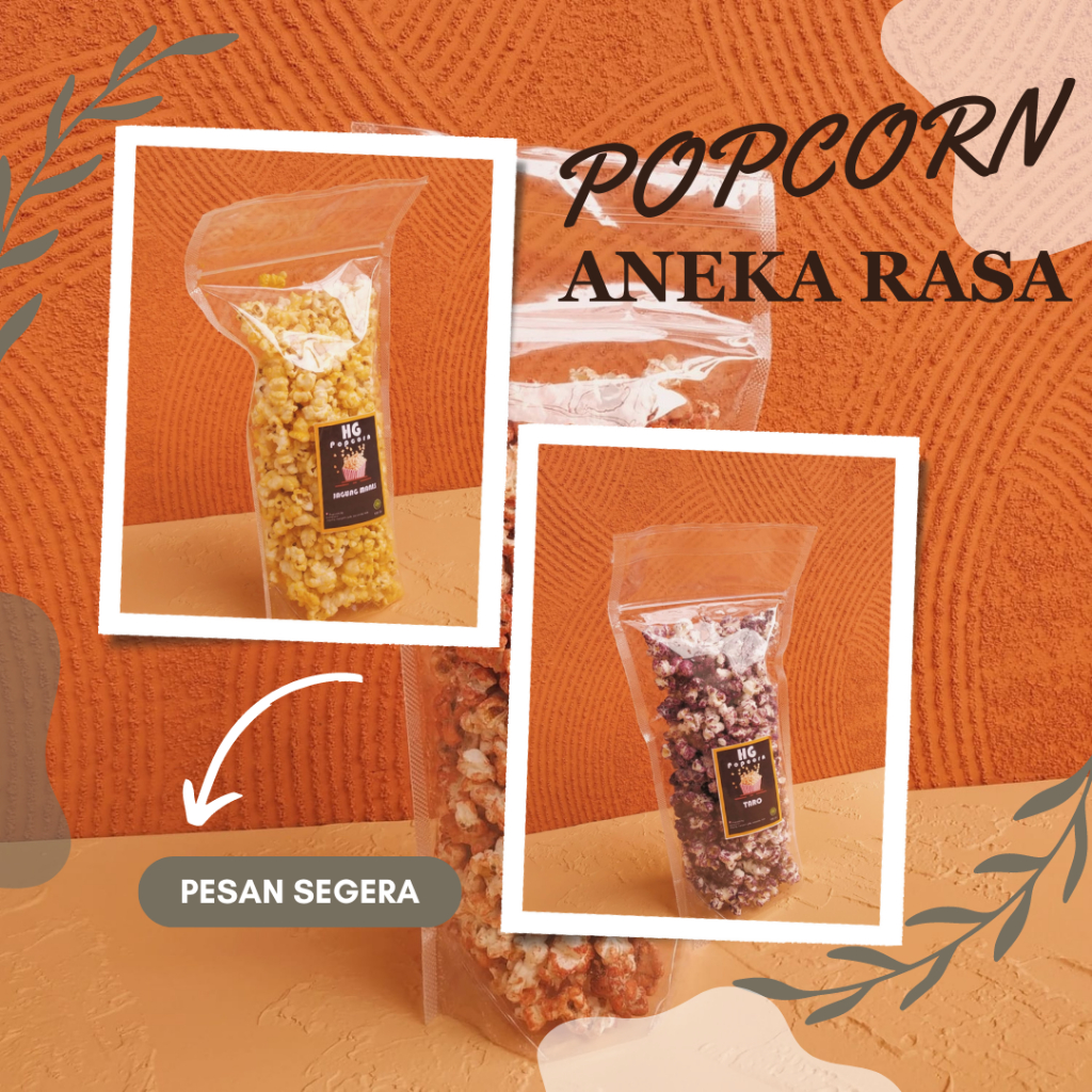 Jual Hg Snack Popcorn Berondong Jagung Manis Cemilan Aneka Rasa 200gr ...