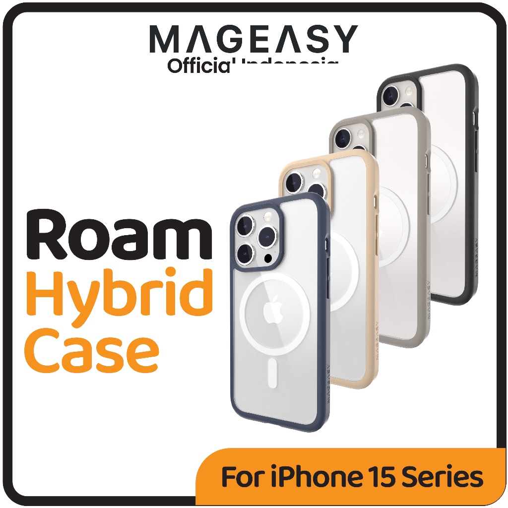 Jual Case iPhone 15 Pro Max / 15 Pro / 15 Plus MagEasy Roam Magsafe ...