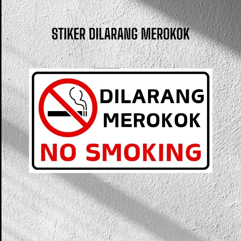 Jual STIKER DILARANG MEROKOK | STIKER NO SMOKING | Shopee Indonesia