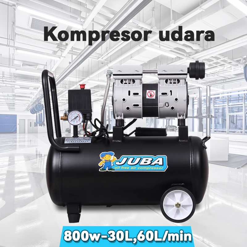 Jual Kompresor Angin 30L JUBA Silent Oilless Air Compressor Listrik ...