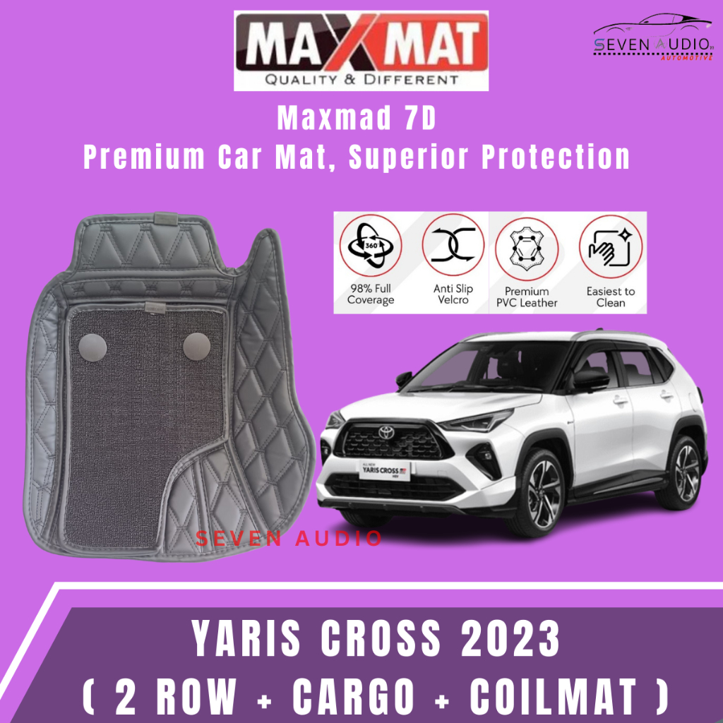 Jual Karpet Mobil 7D Maxmat Toyota Yaris Cross Hybrid 2023 ( 2 ROW ...