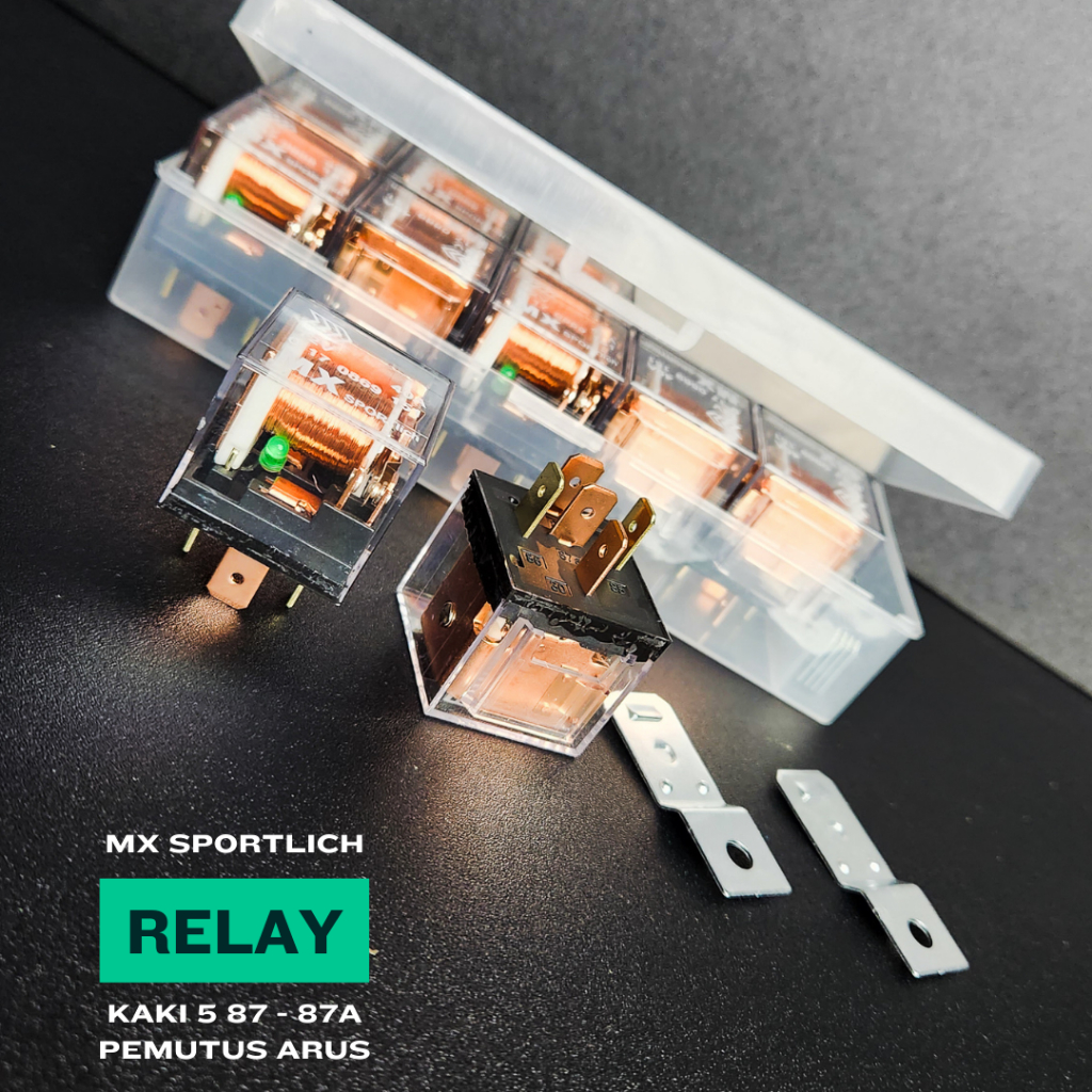 Jual Relay 12V Riley 5 KAKI 5 K 5PIN 40A 87A Pemutus Arus MX SPORTLICH ...