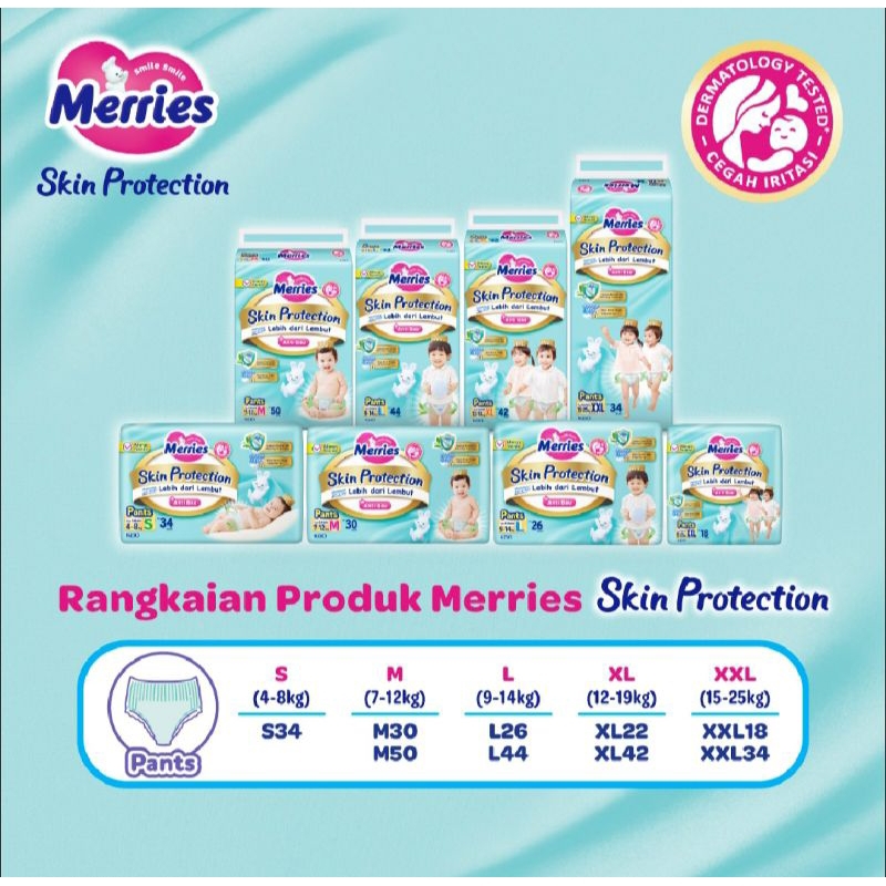 Jual MERRIES SKIN PROTECTION XL 42 XXL 34 | Shopee Indonesia