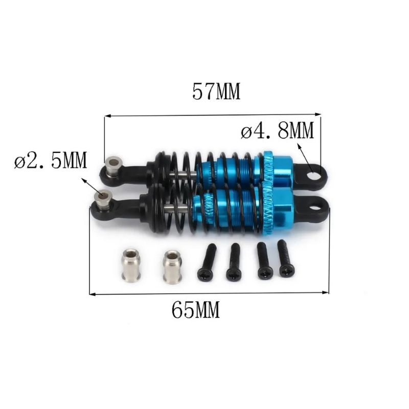 VGEBY1 Amortisseur de Choc RC, Amortisseur RC en Aluminium pour A949 A969 A979 K929 1/18(Bleu