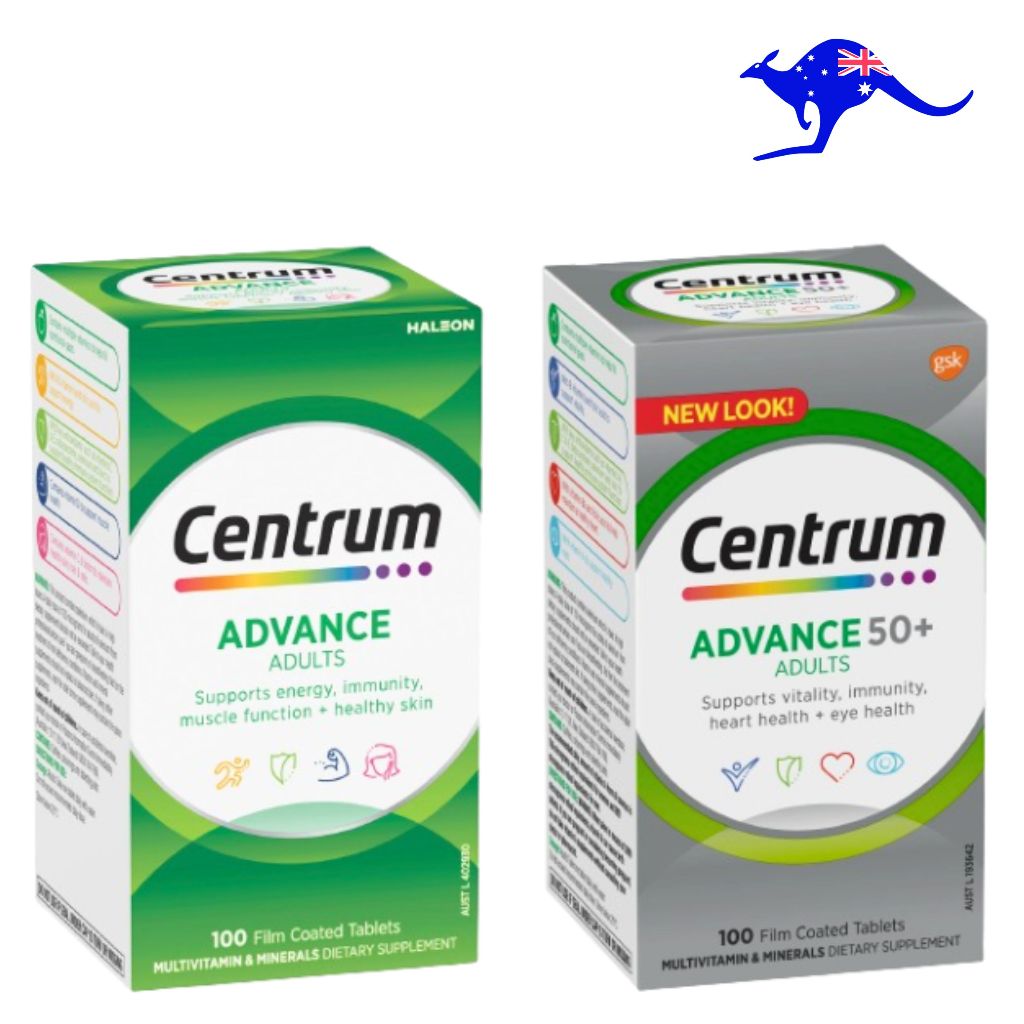 Jual Berocca Energy Centrum Advance For Adults 50+ 50 plus 100 Tablets ...