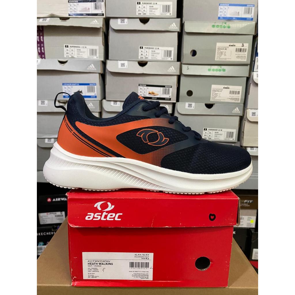 Jual Astec Heath Walking Navy/Orange Sepatu Unisex Original | Shopee ...