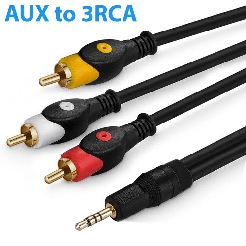 Jual Kabel Aux Jack Audio Mm To Rca Male In Panjang M