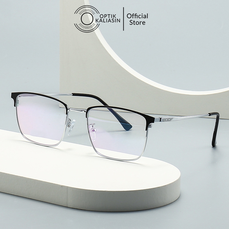 Jual OPTIK KALIASIN - Frame kacamata pria wanita kotak square titanium ...