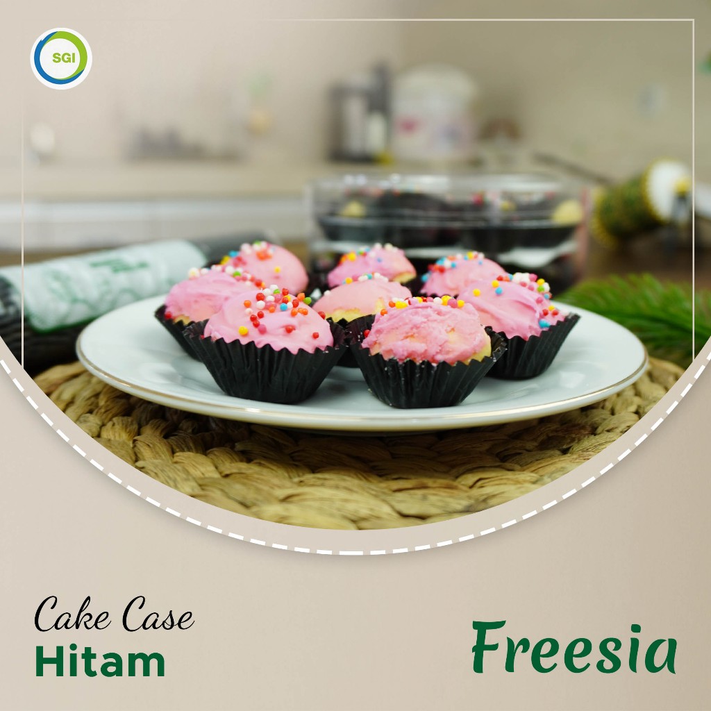 Jual [1000 pcs] Cake Case Glassine Hitam 5,5 cm/7 cm/9,5 cm/Cup Cake ...