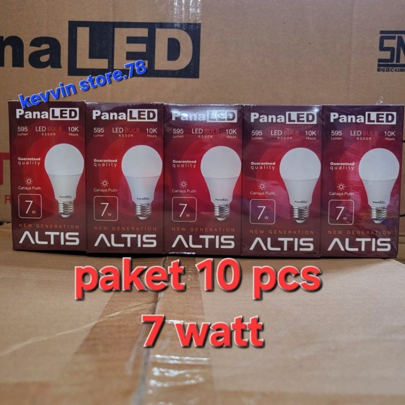 Jual Lampu Led Panaled Altis Watt Lampu Led Bulb Lampu Putih Paket Pcs Pak Shopee